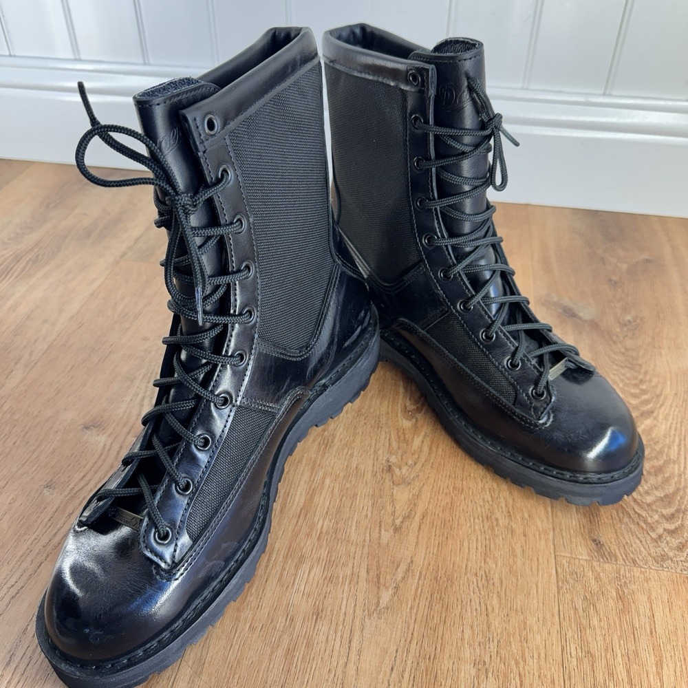 Danner Acadia 8 BLK Boots Mens 12EE Black Leather Gore-Tex Combat USA Military